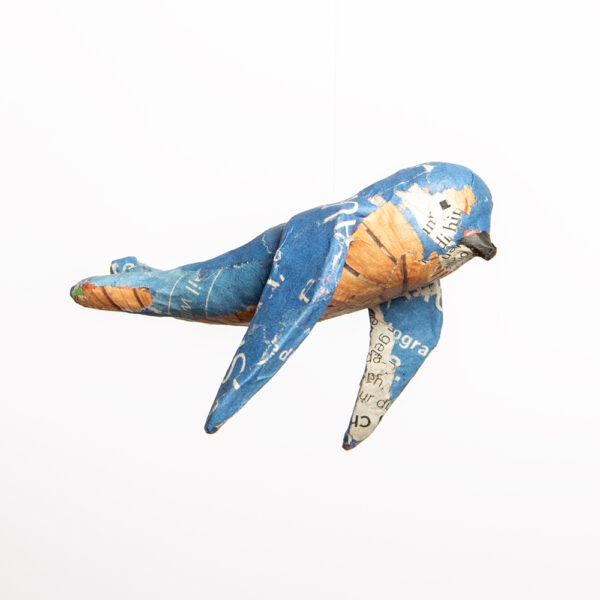 Hängender Vogel aus Ton [4] | UNIKAT<br>6 x 9 x 6 cm (BxHxT)